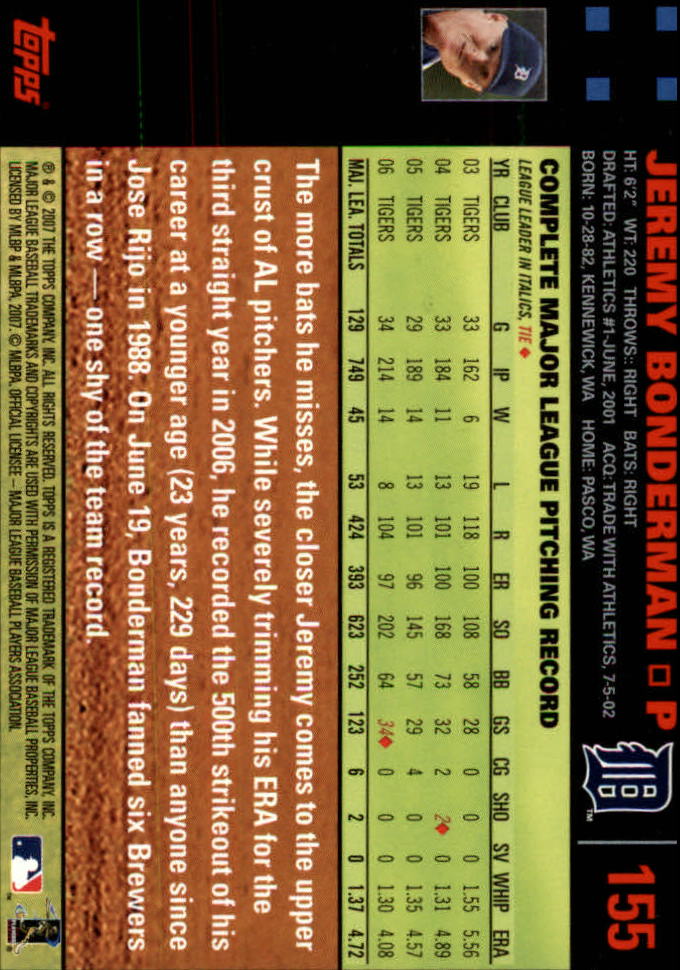 B4549- 2007 Topps Rot Rücken BB Karten 1-250 Parallel -du Pick- 15 + Kostenlose - Bild 307 von 493