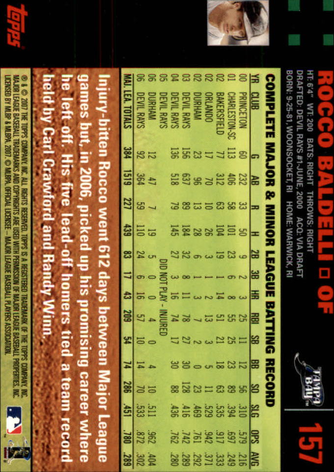 B4549- 2007 Topps Rot Rücken BB Karten 1-250 Parallel -du Pick- 15 + Kostenlose - Bild 311 von 493
