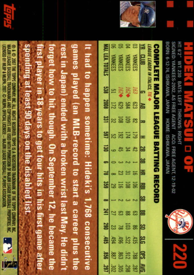 B4549- 2007 Topps Rot Rücken BB Karten 1-250 Parallel -du Pick- 15 + Kostenlose - Bild 433 von 493