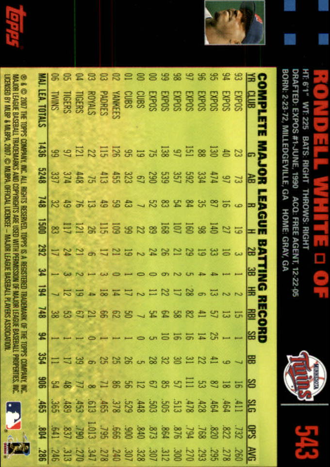 B4549- 2007 Topps Rot Rücken BB # S 501-660 Parallels -du Pick- 15 + Kostenlose - Bild 87 von 313