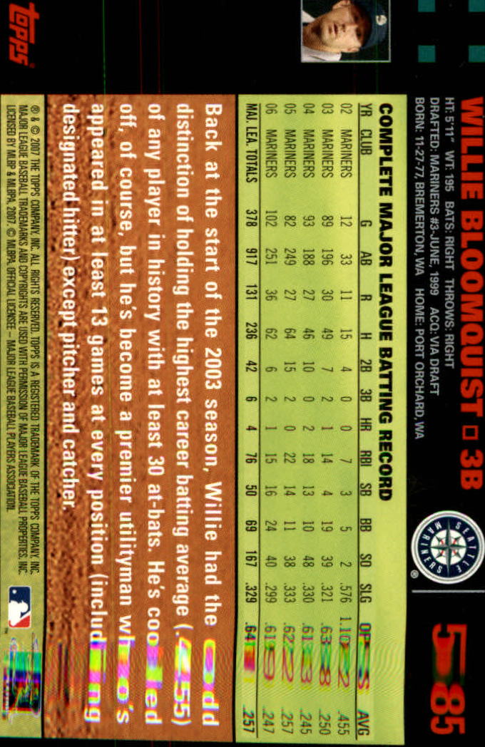 B4549- 2007 Topps Rot Rücken BB # S 501-660 Parallels -du Pick- 15 + Kostenlose - Bild 169 von 313