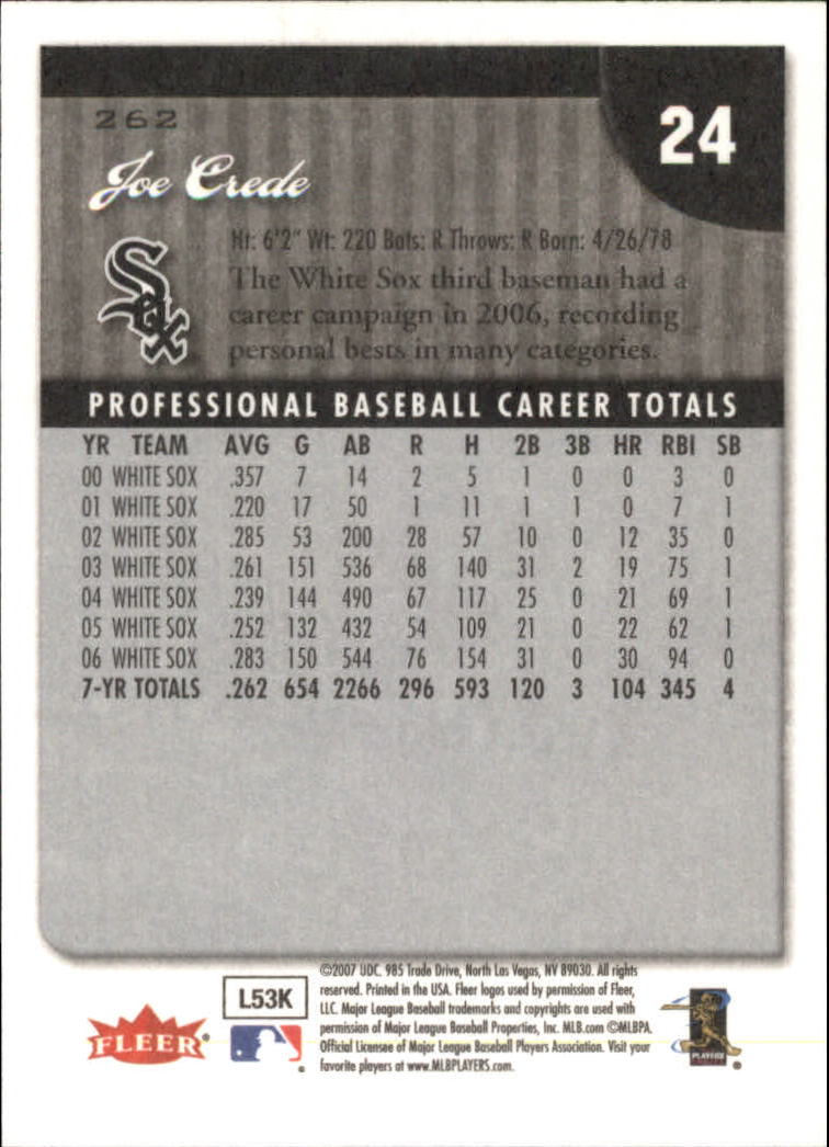 A1724- 2007 Fleer Baseball Cards 251-400 +Inserts -You Pick- 15+ FREE US SHIP - Picture 25 of 327