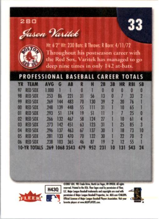 A1724- 2007 Fleer Baseball Cards 251-400 +Inserts -You Pick- 15+ FREE US SHIP - Picture 61 of 327