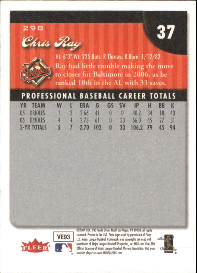 A1724- 2007 Fleer Baseball Cards 251-400 +Inserts -You Pick- 15+ FREE US SHIP - Picture 93 of 327