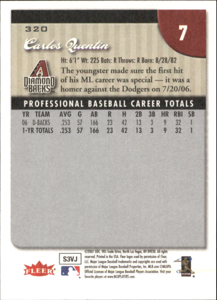 A1724- 2007 Fleer Baseball Cards 251-400 +Inserts -You Pick- 15+ FREE US SHIP - Picture 137 of 327