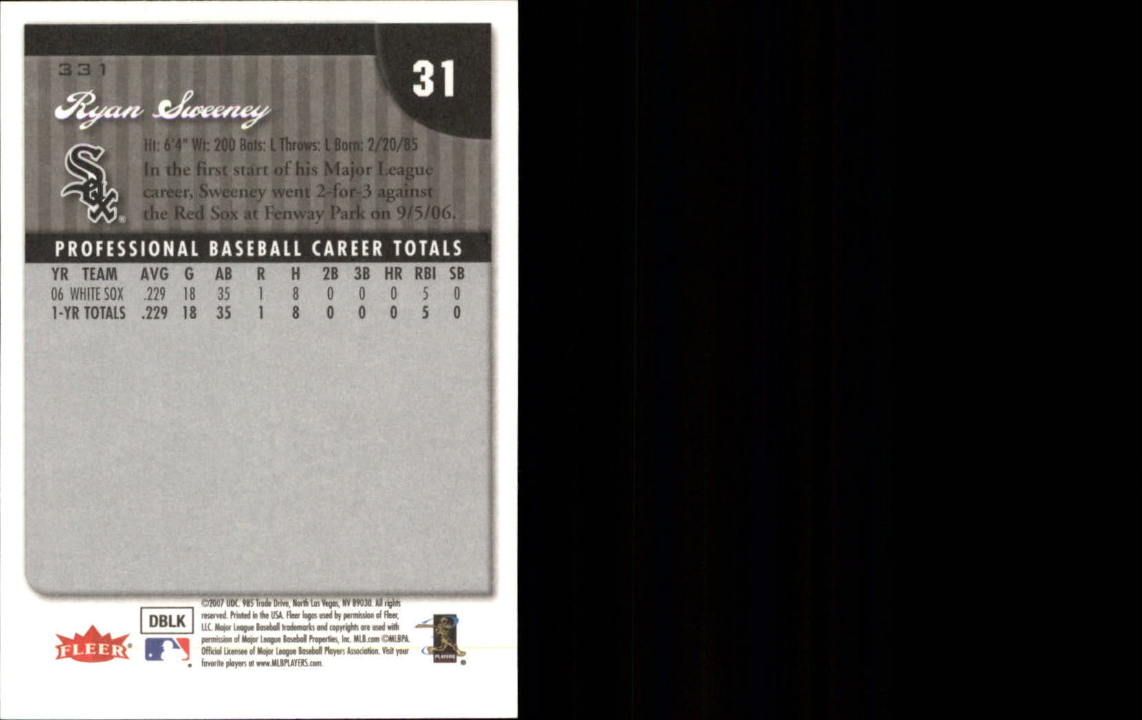 A1724- 2007 Fleer Baseball Cards 251-400 +Inserts -You Pick- 15+ FREE US SHIP - Picture 159 of 327