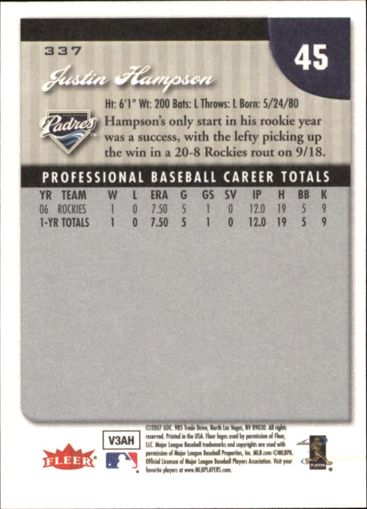 A1724- 2007 Fleer Baseball Cards 251-400 +Inserts -You Pick- 15+ FREE US SHIP - Picture 171 of 327