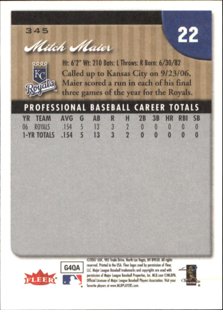 A1724- 2007 Fleer Baseball Cards 251-400 +Inserts -You Pick- 15+ FREE US SHIP - Picture 187 of 327