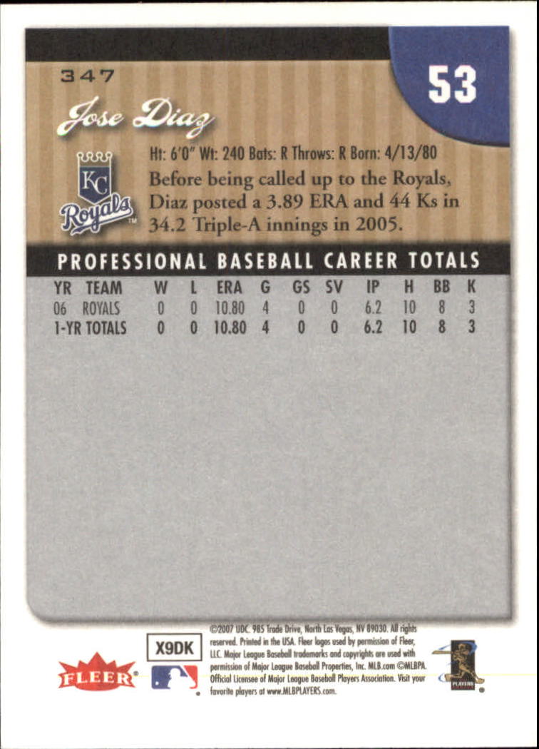 A1724- 2007 Fleer Baseball Cards 251-400 +Inserts -You Pick- 15+ FREE US SHIP - Picture 191 of 327