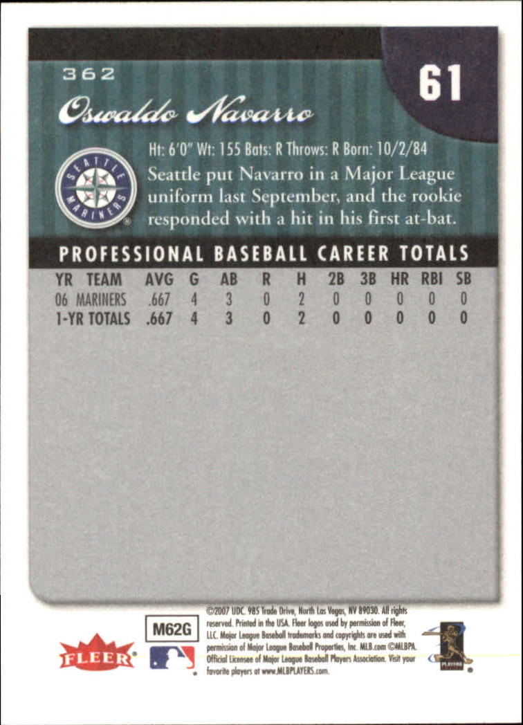 A1724- 2007 Fleer Baseball Cards 251-400 +Inserts -You Pick- 15+ FREE US SHIP - Picture 221 of 327