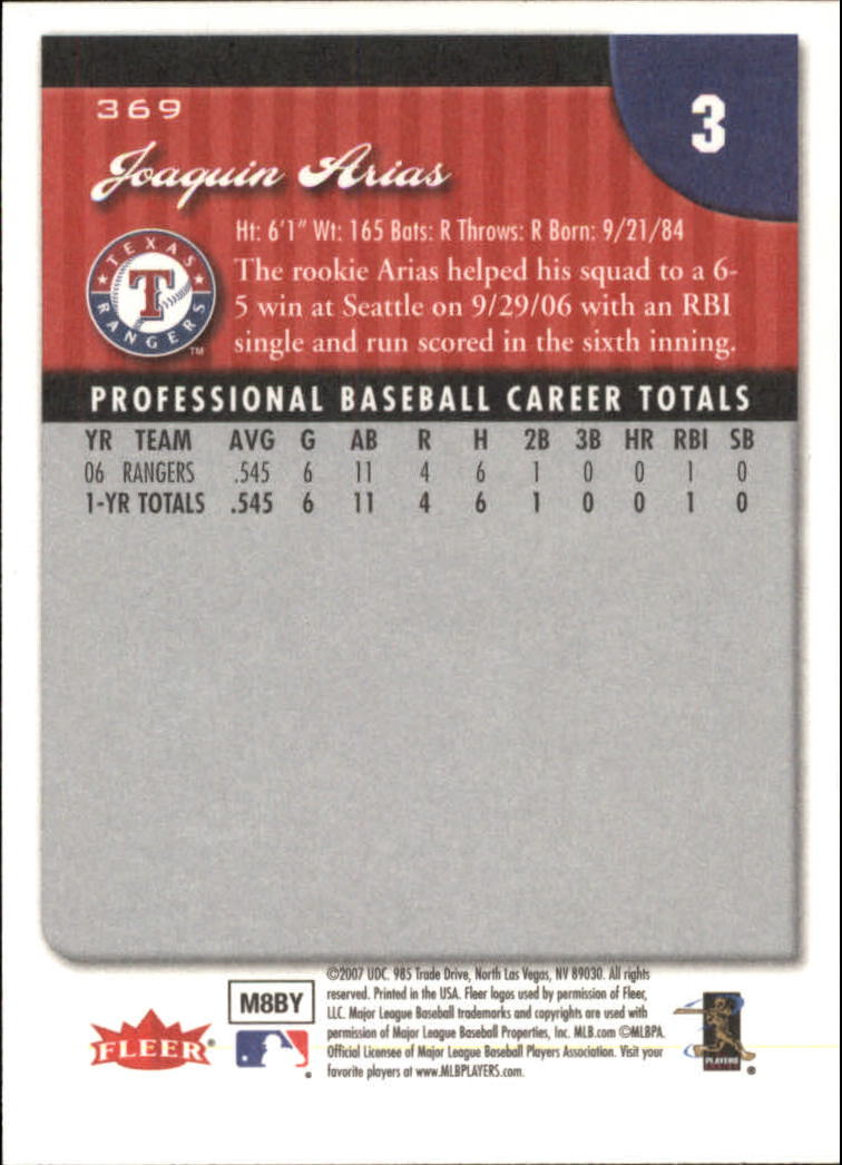 A1724- 2007 Fleer Baseball Cards 251-400 +Inserts -You Pick- 15+ FREE US SHIP - Picture 235 of 327