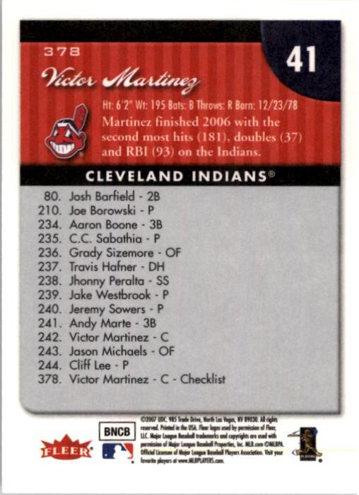 A1724- 2007 Fleer Baseball Cards 251-400 +Inserts -You Pick- 15+ FREE US SHIP - Picture 249 of 327