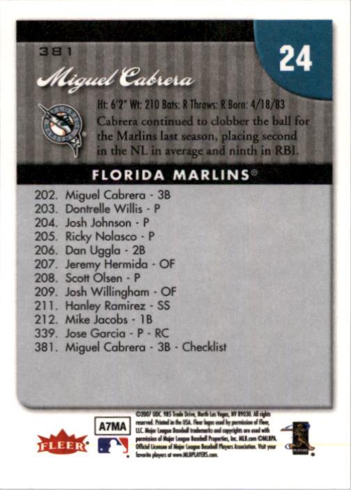 A1724- 2007 Fleer Baseball Cards 251-400 +Inserts -You Pick- 15+ FREE US SHIP - Picture 255 of 327