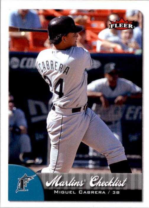 MIGUEL CABRERA, 2007 FLEER #202, MARLINS