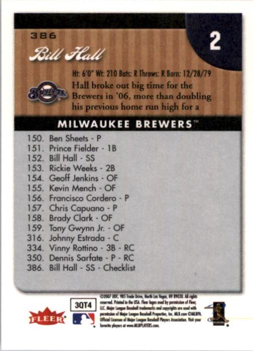 A1724- 2007 Fleer Baseball Cards 251-400 +Inserts -You Pick- 15+ FREE US SHIP - Picture 265 of 327