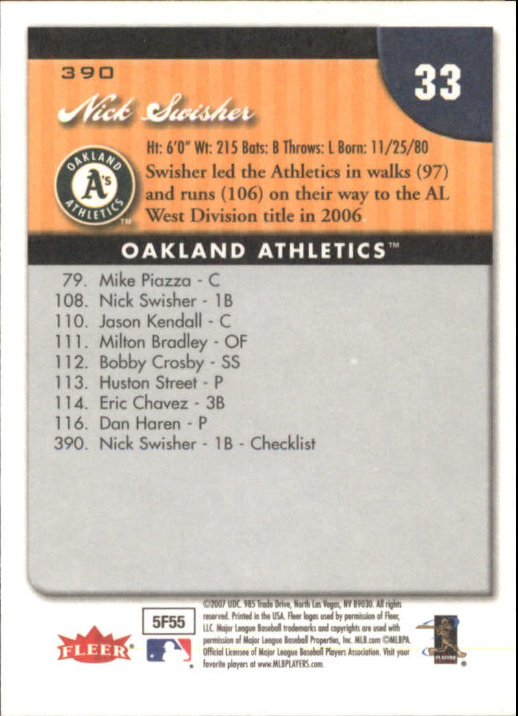 A1724- 2007 Fleer Baseball Cards 251-400 +Inserts -You Pick- 15+ FREE US SHIP - Picture 273 of 327