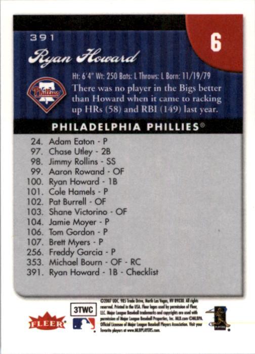 A1724- 2007 Fleer Baseball Cards 251-400 +Inserts -You Pick- 15+ FREE US SHIP - Picture 275 of 327