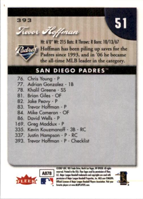 A1724- 2007 Fleer Baseball Cards 251-400 +Inserts -You Pick- 15+ FREE US SHIP - Picture 279 of 327