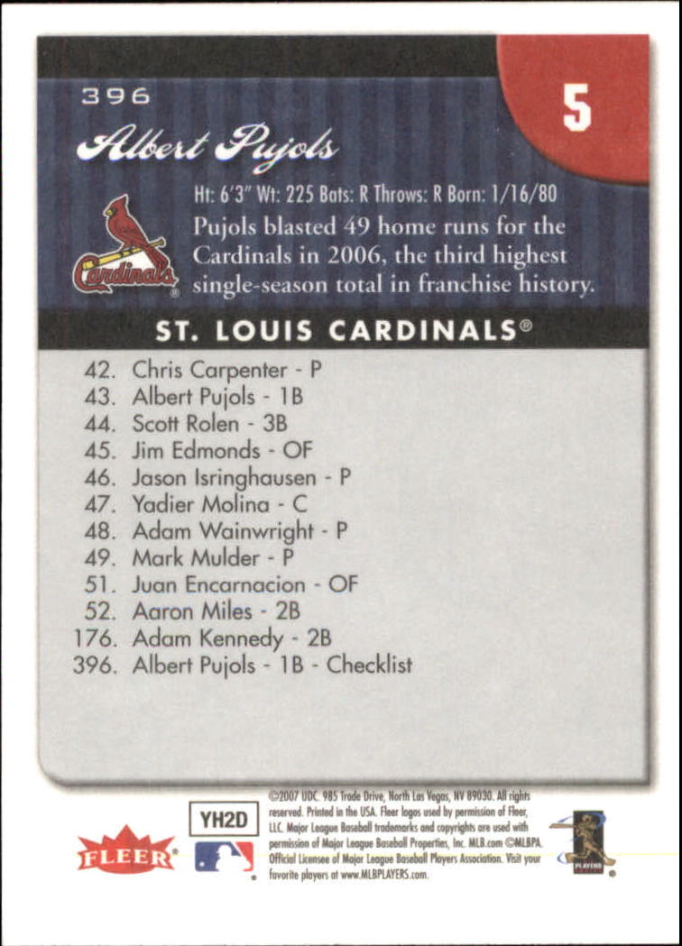 A1724- 2007 Fleer Baseball Cards 251-400 +Inserts -You Pick- 15+ FREE US SHIP - Picture 285 of 327