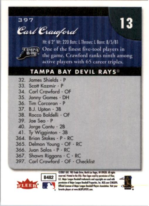 A1724- 2007 Fleer Baseball Cards 251-400 +Inserts -You Pick- 15+ FREE US SHIP - Picture 287 of 327