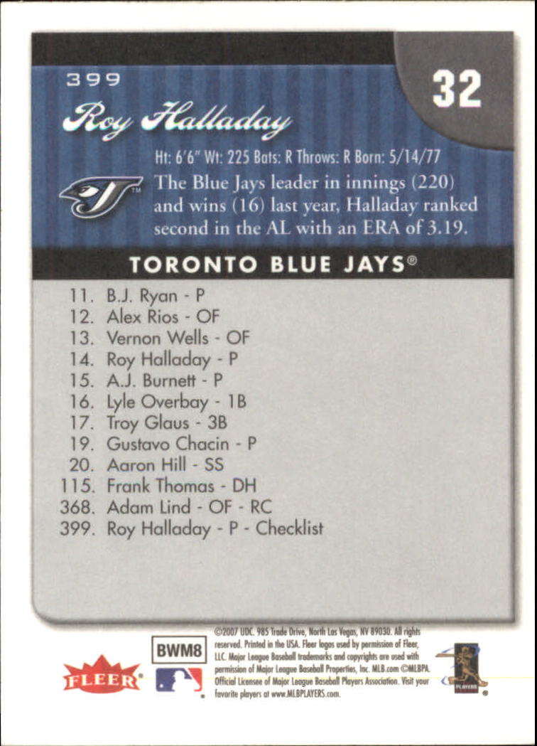 A1724- 2007 Fleer Baseball Cards 251-400 +Inserts -You Pick- 15+ FREE US SHIP - Picture 291 of 327