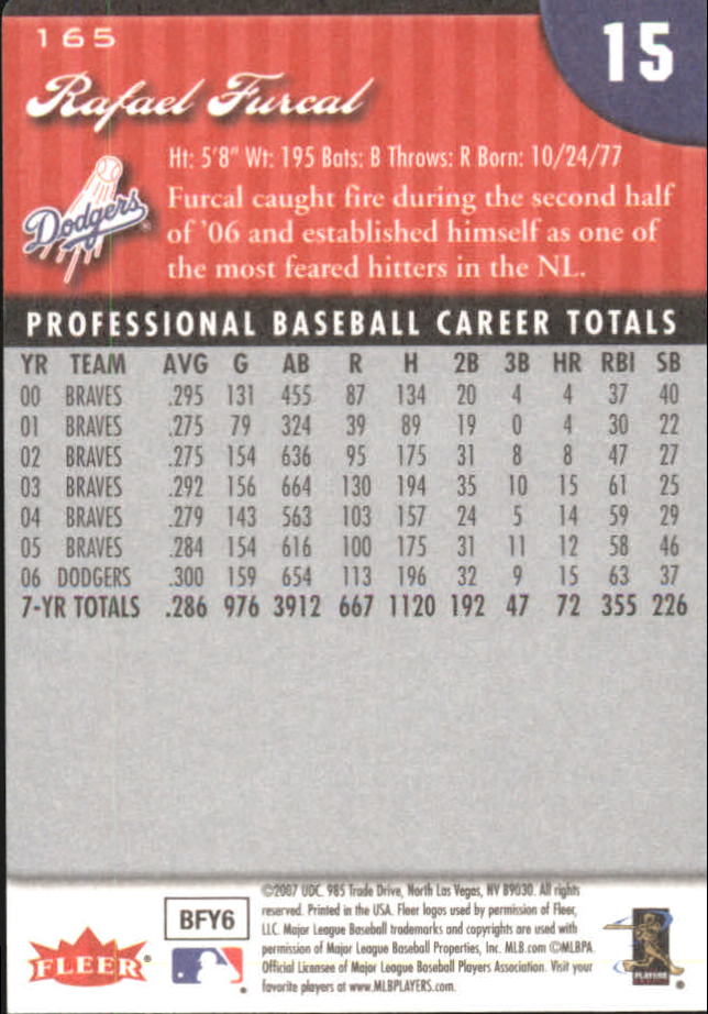2007 Fleer Baseball "Mini Die Cuts" Parallel Cards - Picture 30 of 54