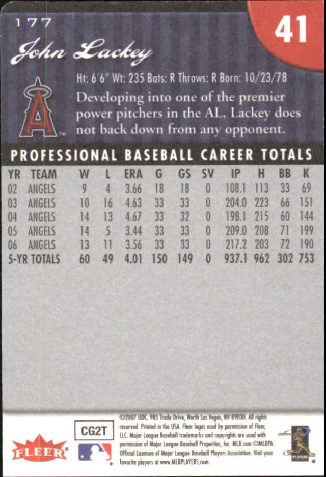 2007 Fleer Baseball "Mini Die Cuts" Parallel Cards - Picture 36 of 54