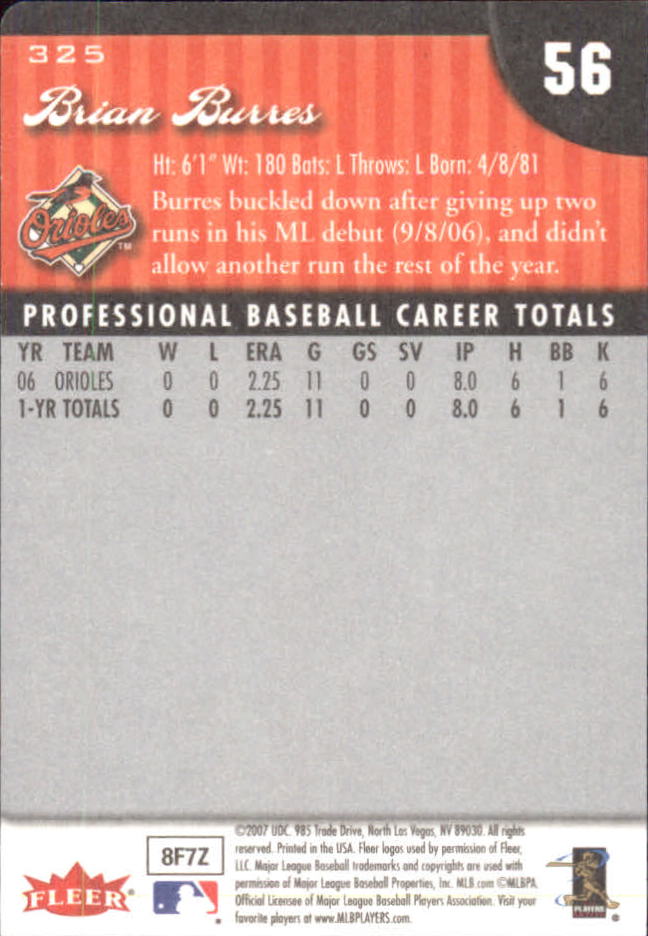 2007 Fleer Baseball "Mini Die Cuts" Parallel Cards - Picture 52 of 54
