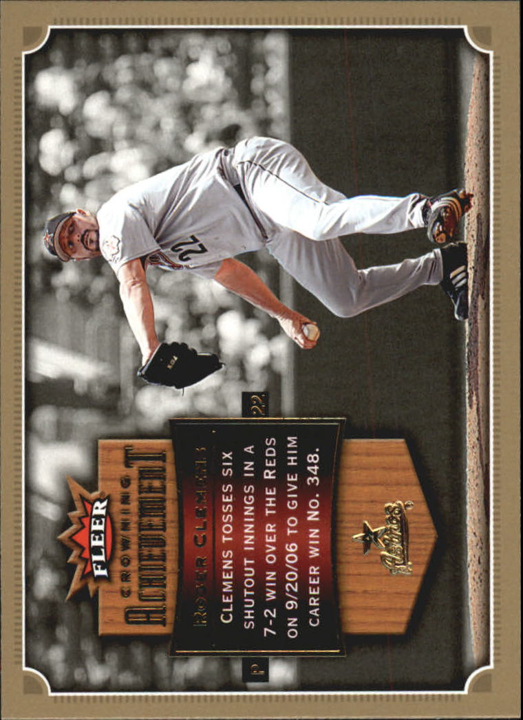 2007 Fleer Baseball "Crowning Achievement" Insert Cards - Picture 14 of 21