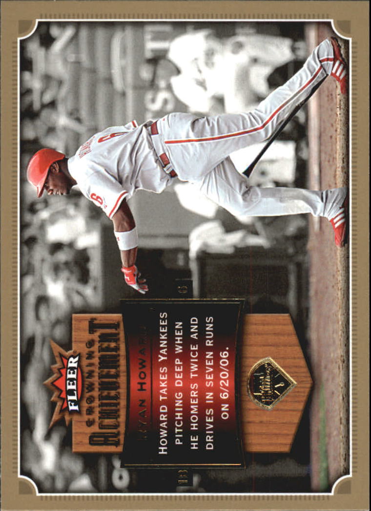 2007 Fleer Baseball "Crowning Achievement" Insert Cards - Picture 16 of 21