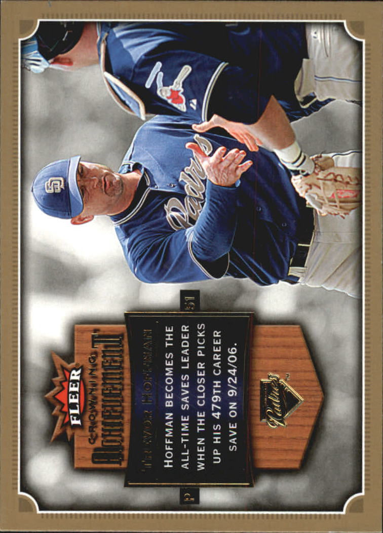 2007 Fleer Baseball "Crowning Achievement" Insert Cards - Picture 20 of 21