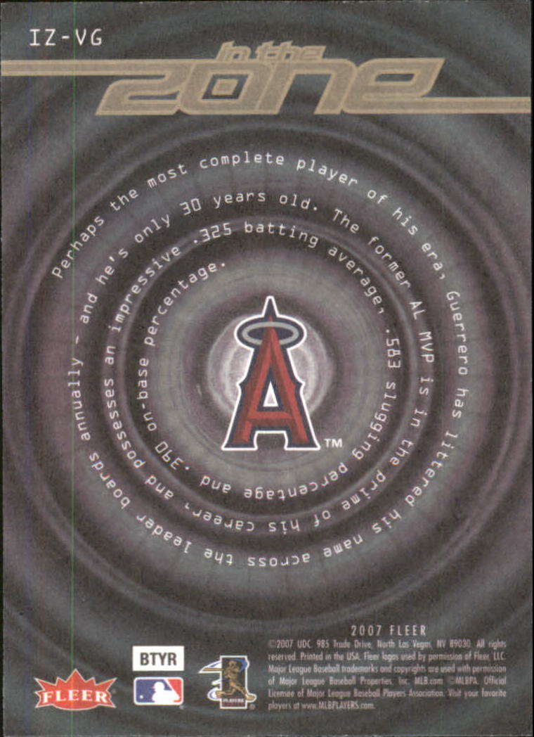 2007 Fleer Baseball "In the Zone" Insert Cards - Picture 13 of 13