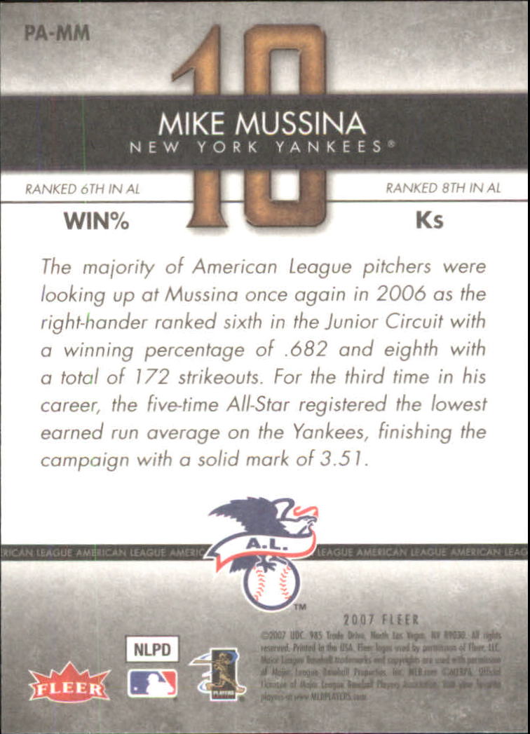 2007 Fleer Baseball "Perfect 10" Insert Cards - Picture 15 of 19