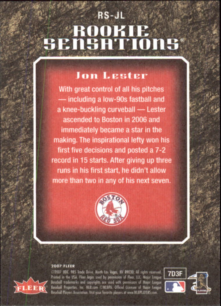 Jon Lester baseball card 2007 Topps Heritage #265 (Boston Red Sox) Rookie  Card