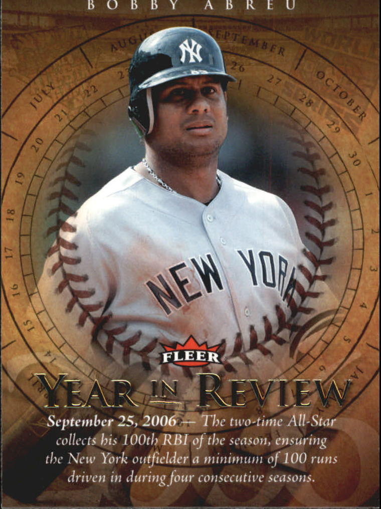 2007 Fleer Baseball "Year in Review" Insert Cards - Picture 6 of 21