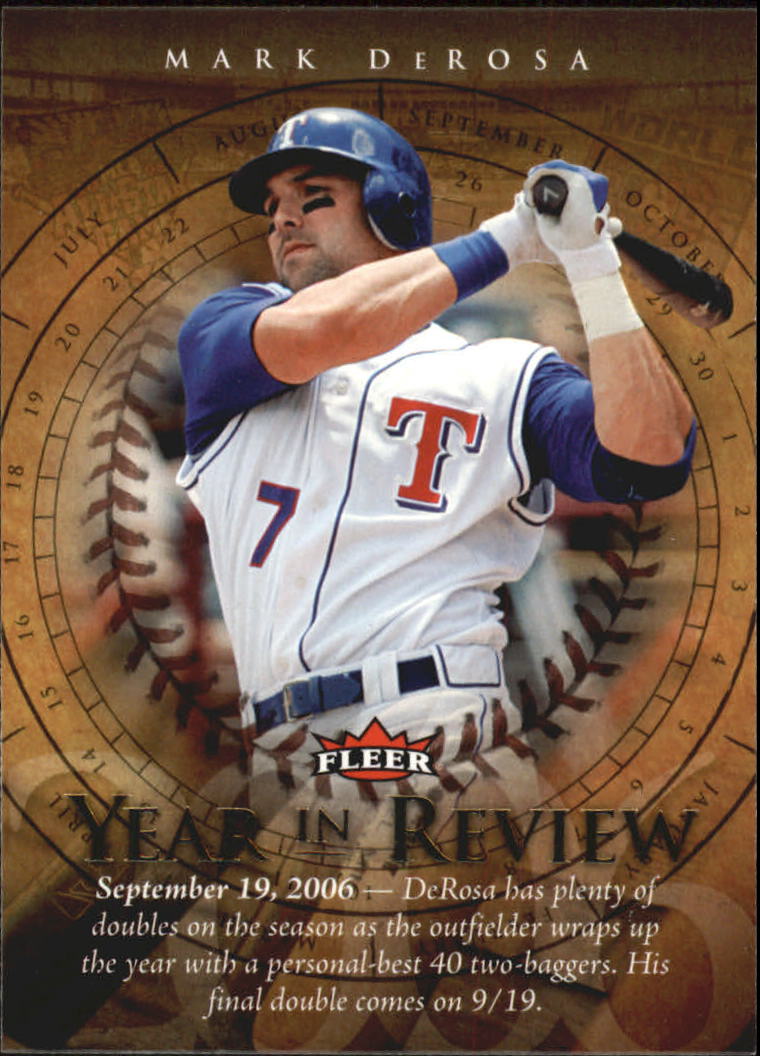 2007 Fleer Baseball "Year in Review" Insert Cards - Picture 14 of 21