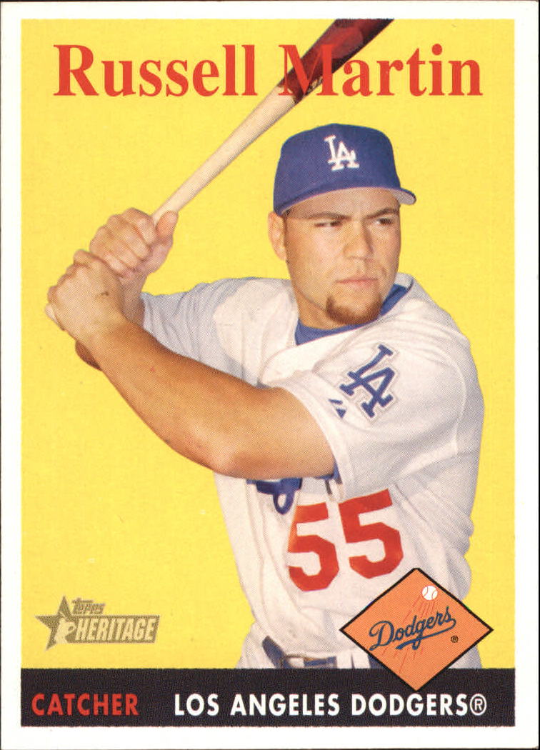 2007 Topps Heritage #42 Russell Martin