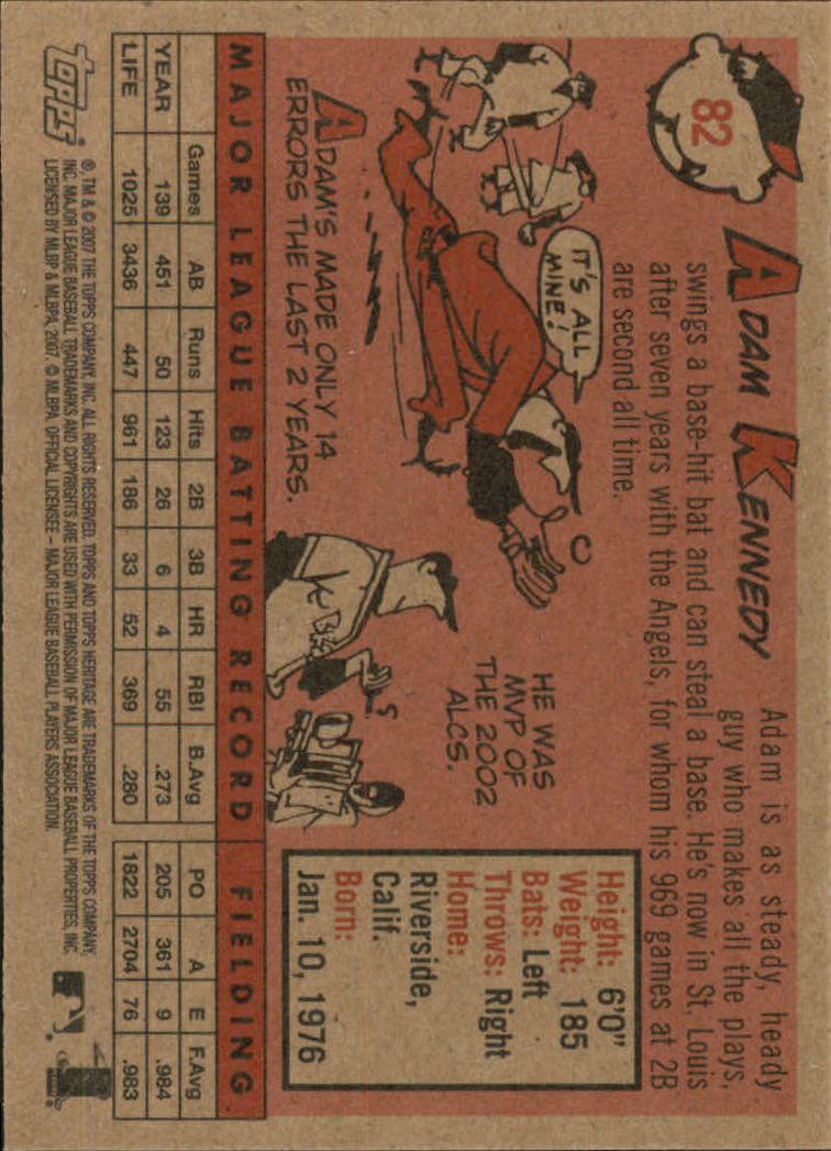 A2081- 2007 Topps Heritage BB Cards 1-218 +Rookies -You Pick- 15+ FREE US SHIP - Picture 101 of 472