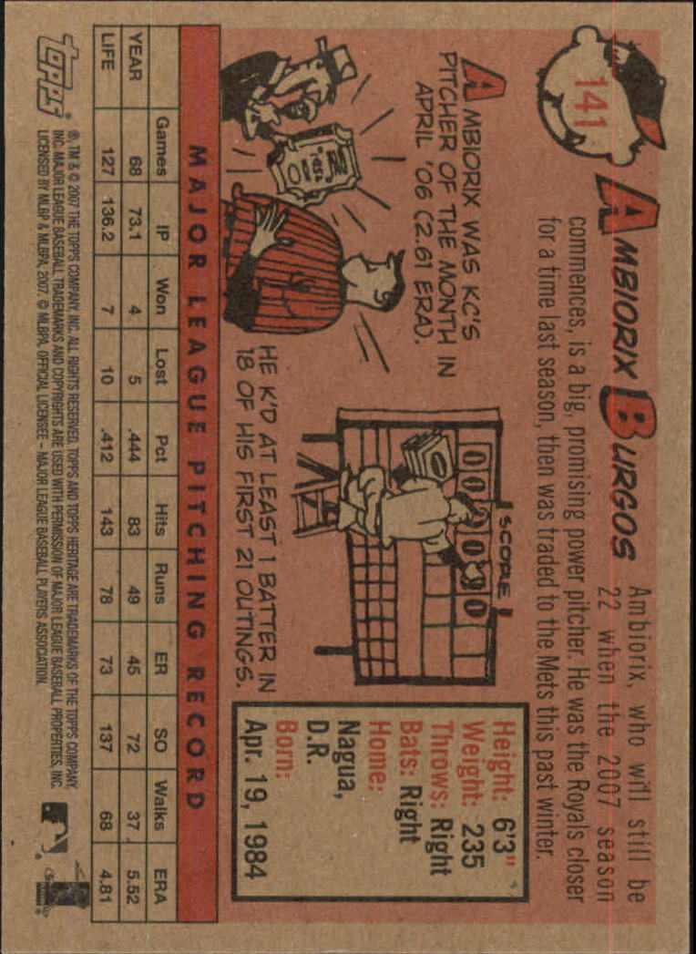 A2081- 2007 Topps Heritage BB Cards 1-218 +Rookies -You Pick- 15+ FREE US SHIP - Picture 107 of 472