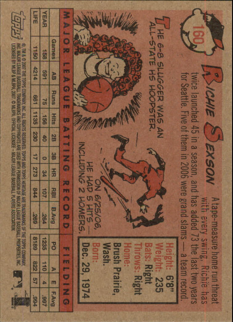 A2081- 2007 Topps Heritage BB Cards 1-218 +Rookies -You Pick- 15+ FREE US SHIP - Picture 212 of 472