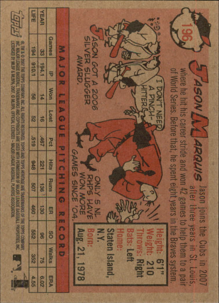 A2081- 2007 Topps Heritage BB Cards 1-218 +Rookies -You Pick- 15+ FREE US SHIP - Picture 136 of 472