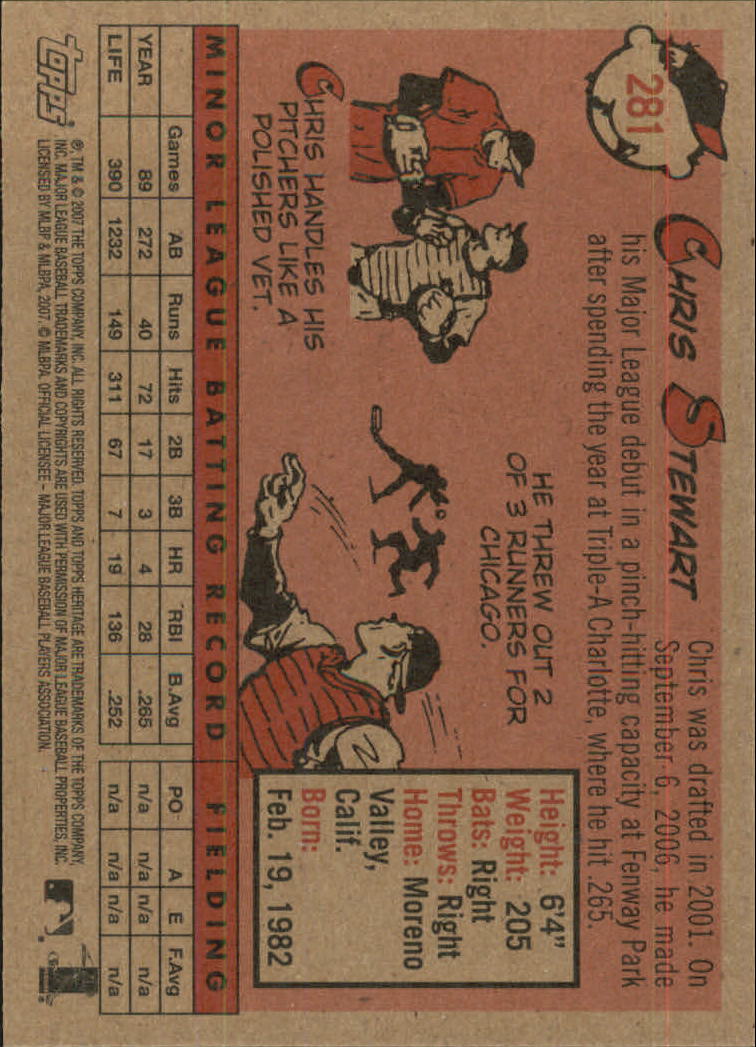 A2081- 2007 Topps Heritage BB #s 219-468 +Rookies -You Pick- 15+ FREE US SHIP - Picture 175 of 465
