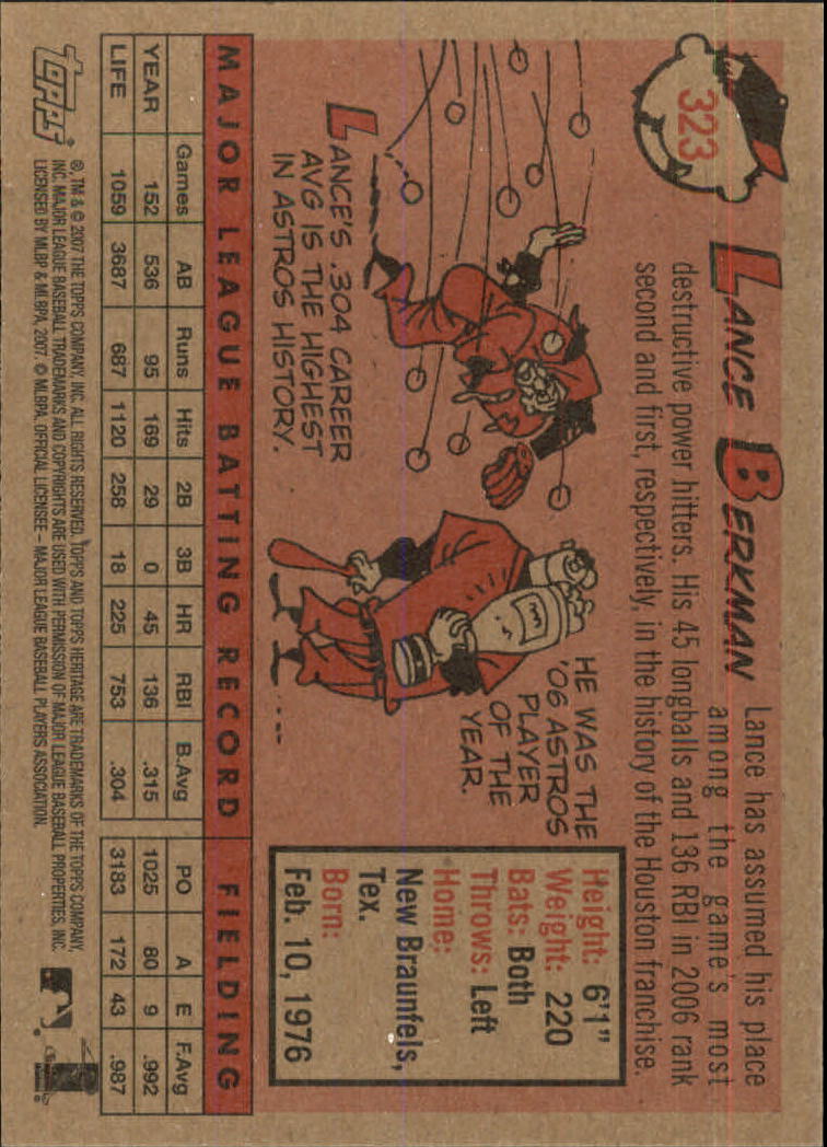 A2081- 2007 Topps Heritage BB #s 219-468 +Rookies -You Pick- 15+ FREE US SHIP - Picture 301 of 465