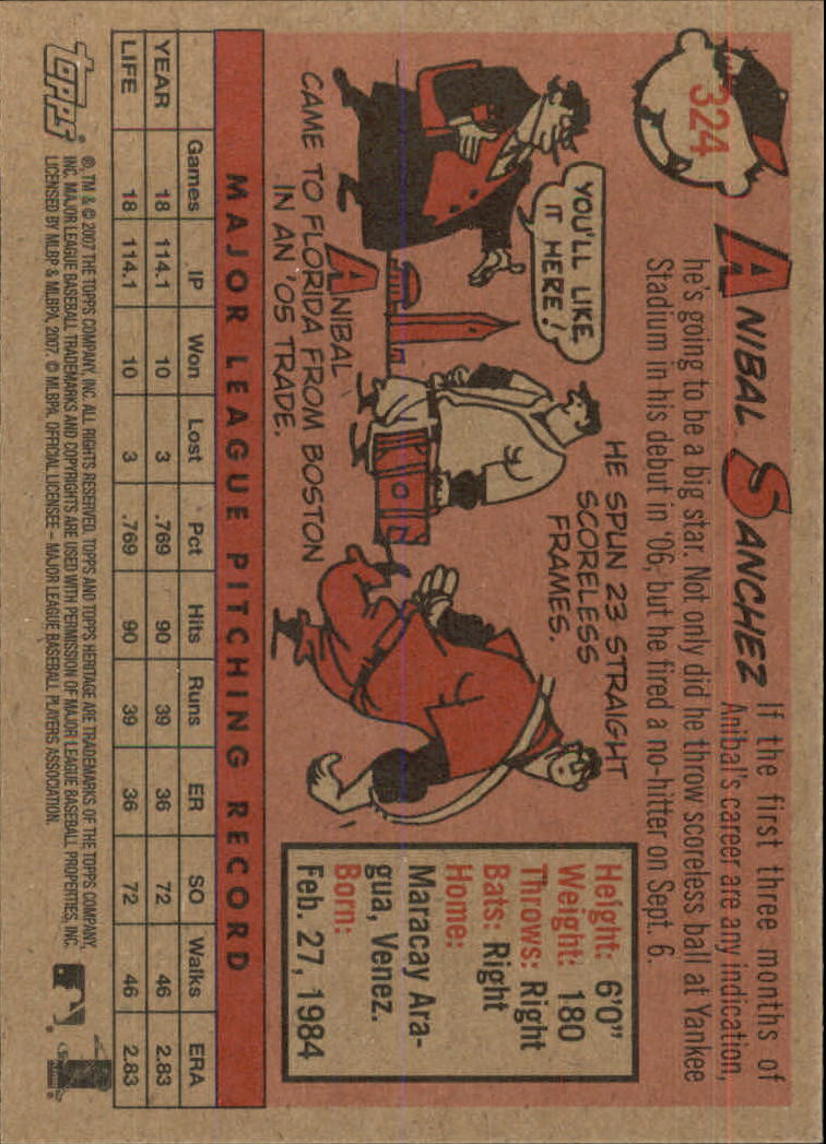 A2081- 2007 Topps Heritage BB #s 219-468 +Rookies -You Pick- 15+ FREE US SHIP - Picture 143 of 465