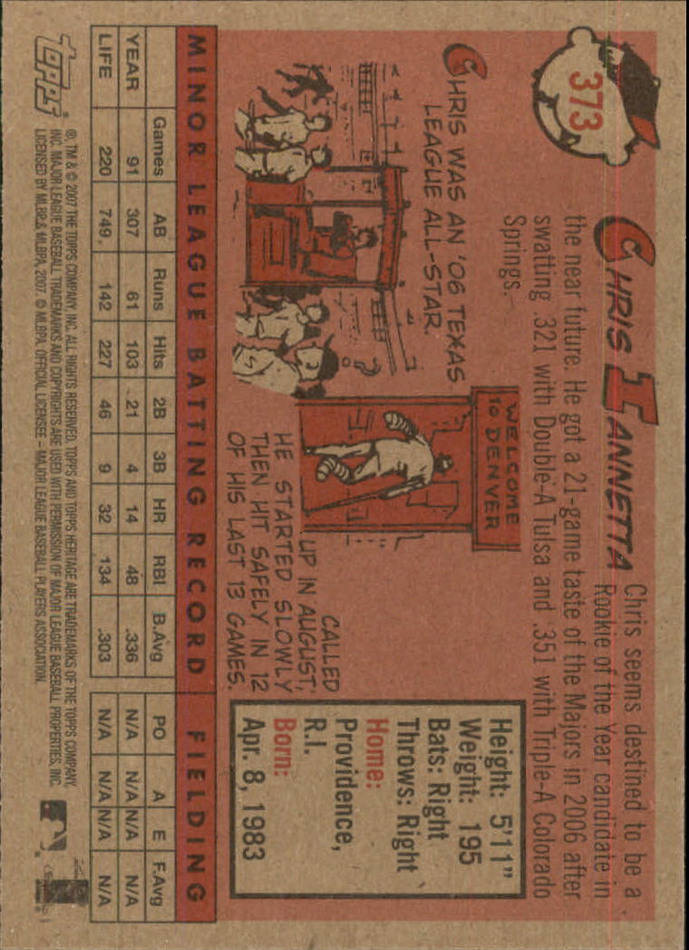 A2081- 2007 Topps Heritage BB #s 219-468 +Rookies -You Pick- 15+ FREE US SHIP - Picture 191 of 465