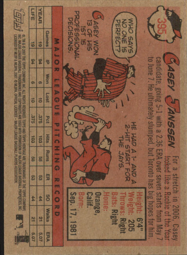 A2081- 2007 Topps Heritage BB #s 219-468 +Rookies -You Pick- 15+ FREE US SHIP - Picture 215 of 465