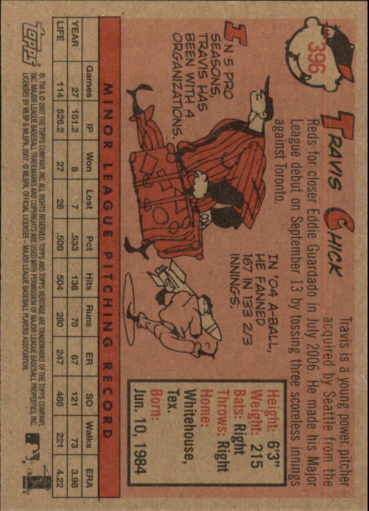 A2081- 2007 Topps Heritage BB #s 219-468 +Rookies -You Pick- 15+ FREE US SHIP - Picture 269 of 465