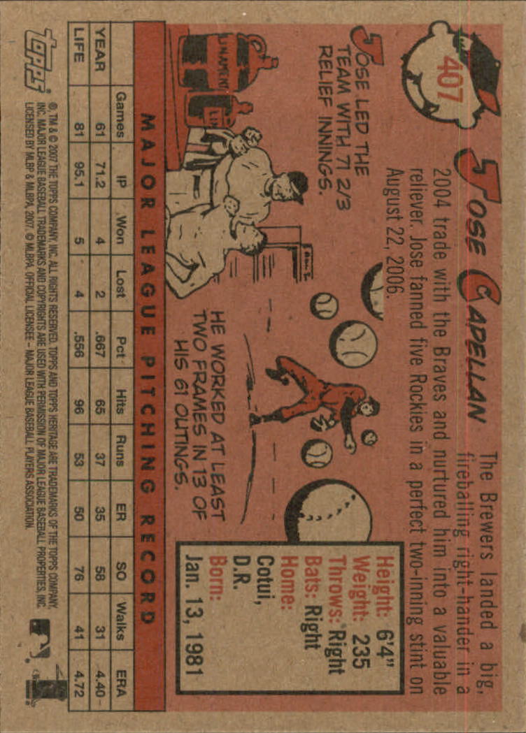 A2081- 2007 Topps Heritage BB #s 219-468 +Rookies -You Pick- 15+ FREE US SHIP - Picture 11 of 465