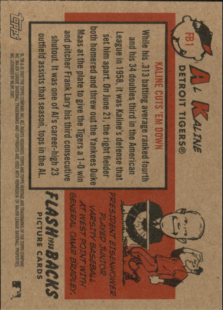 2007 Topps Heritage Baseball "Insert" Cards - Picture 33 of 85