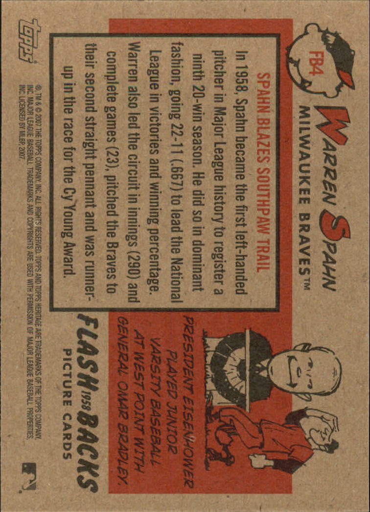 2007 Topps Heritage Baseball "Insert" Cards - Picture 39 of 85